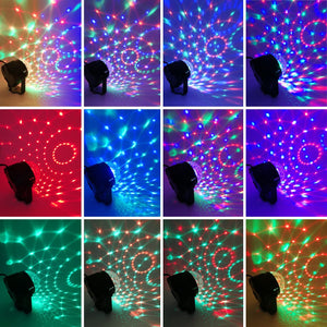 M0540 : LED Magic Party Light Plug In With 110V-120V US wall plug and Remote 7 Modes Pack of 2 Pcs