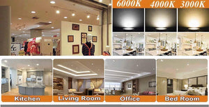 M0512 :M.T.C Canada LED Slim Pot Light 8 Inch 18W 1620lm 3000K/ 6000K Outside Diameter 8.85 inch  CETL Certified Pack of 12 Pcs