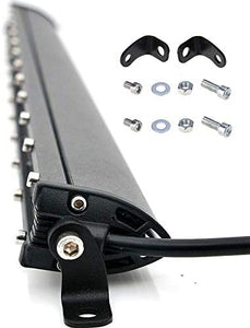 M0502 LED Bar Single Row 15 inch 60W Yellow Light Combo 6000lm , IP65 Water Proof CE, ROHS  (Pack Of 2 Piece 60W Yellow Light )