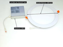 M0512 :M.T.C Canada LED Slim Pot Light 8 Inch 18W 1620lm 3000K/ 6000K Outside Diameter 8.85 inch  CETL Certified Pack of 12 Pcs