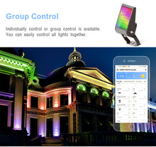M0463: M.T.C Canada Smart LED floodlight RGB changeable controlled by APP 50W IP65 Waterproof Black Housing CETL Certified