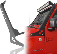 M0530 : M.T.C Canada 52 in. LED Light Bar Mounting Bracket Over-Windshield Compatible with Jeep JL Wrangler 2018 2019 2020 2021 / JT Gladiator (Does not fit • Gladiator Mojave • Model)