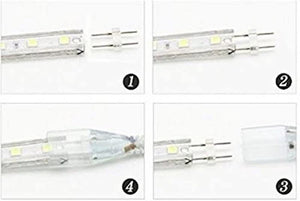 M0470/50M : LED Rope Light 50M (165 Ft) 2835 SMD 120LED/M 120V Outdoor &Indoor Use IP66 With 110V Flat US Wall Plug connector
