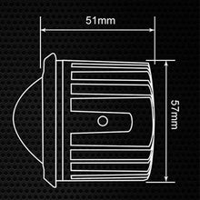 M0577: M.T.C Canada LED 2 inch Flush Mount Round White Amber LED Driving Work Light Bar Pods Spot Off Road Fog (1 Pair)