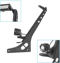 M0531: M.T.C Canada 52" Light Bar Mounting Brackets for Jeep JL Upper Windshield A-Pillar Mounts 52 Inch LED Light Bar and Spot Work Light Fit Jeep Wrangler JL 2018-2020 Jeep Gladiator JT 2020