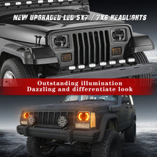 M0532 :M.T.C Canada LED 5x7/7x6 Head light 60W 6000lm Hi/Low And DRL 6000K and Turn Amber DOT Approved Replacement For H6064