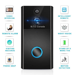 M0472: M.T.C Canada New Smart Wifi Door Bell 2.4GHz Wifi Battery Door Bell