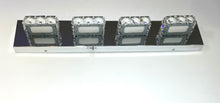 M0563 : M.T.C Canada Square Crystal LED Vanity 24 Inch LED Bath Vanity Wall Mounted Bathroom Fixture Input Voltage 120VAC 20W Triac Dimmable 3CCT(3000K/4500K/6000K ) Change Colour With Button CETL