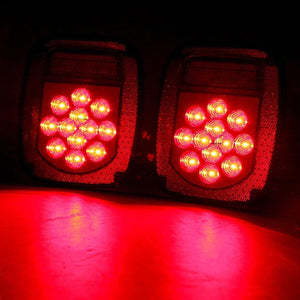 M0599: M.T.C Canada Pair of Stop Tail Lights Brake Lamp Turn Reverse Signal Brake Lights fits Jeep TJ And Truck and Trailer(Pack of 2 Pcs)