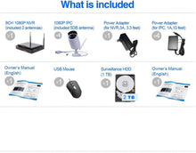 M0479: [8CH, Expandable] All in one with 10.1" Monitor Wireless Security Camera System, M.T.C Canada CCTV Surveillance 8CH 1080P NVR, 4pcs 1080P Indoor Outdoor Night Vision Camera, 2TB Hard Driv