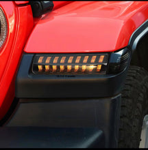 M0526 : LED Fender Flare Light Side Markers Turn Signal for Jeep Wrangler JL Gladiator Rubicon Sahara