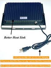 2 Pack or 4 pack to choose M0641: M.T.C Canada LED Flood Light 100W 12000lm 6000K  InputAC120V Water ProofCETL
