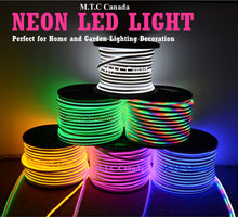 M.T.C Canada LED Neon Rope Light 25M(82.5 Feet) Roll Direct Line Voltage 110V 120LED/M Outdoor And Indoor Use IP66 , Warm White Colour 3000K ,