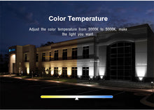 M0463: M.T.C Canada Smart LED floodlight RGB changeable controlled by APP 50W IP65 Waterproof Black Housing CETL Certified