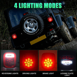M0599: M.T.C Canada Pair of Stop Tail Lights Brake Lamp Turn Reverse Signal Brake Lights fits Jeep TJ And Truck and Trailer(Pack of 2 Pcs)