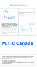 M0463: M.T.C Canada Smart LED floodlight RGB changeable controlled by APP 50W IP65 Waterproof Black Housing CETL Certified