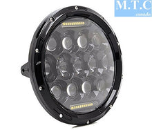 M0205 LED 7 inch Round Headlight with Hi/Low Beam 75W,7500lm,6000K Cool White,DOT App Pack of 2 Pcs