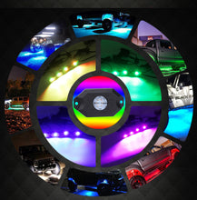 (4 Pods) M0382 : M.T.C Canada RGB LED Rock Lights Multicolor Neon LED Light Kit w/Bluetooth Controller, Timing, Flashing, Music Mode for Underglow Off Road Truck SUV - 4 Pods