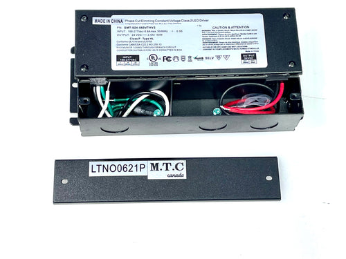 (Pack of 1 ) M0493 : 60W 24V DC Phase Cut Dimming Constant Voltage Class 2 LED Driver