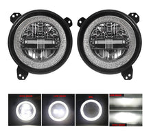 M0565:9 Inch Round Led Headlight with White Halo High Low Beam Day Time Running Light DOT Approved  ( 1 Pair )