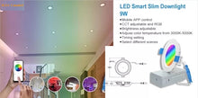 ( Pack of 10 Piece ) M0557 : LED Smart Down Light 4 Inch 9W 810lm Bluetooth App Controller RGB Dimmable CETL Certified