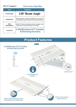 M0495 : M.T.C Canada ® Smart High Bay Linear 160W 20,800lm CCT Change With Remote 3500K to 5700K Dimmable CUL Certified Input Voltage 100-277VAC