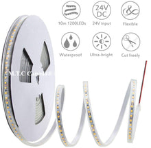 M0449:LED Strip Lights 24VDC 10M 33ft No Drop In Voltage IP44 Waterproof 1200 LEDs 2835 SMD in Single colour,24V DC And 600LED 5050 SMD in RGB LED Flexible Tape