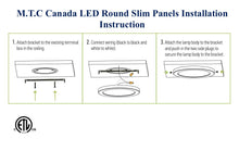 M0349 : (Pack of 2 Piece )LED Slim Panel 9 inch 18W Flush Mount Ceiling Light Fixture, Round Dimmable, CETL Certified