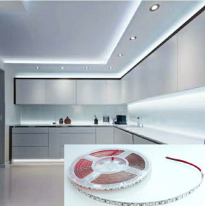 M0542 /6k : M.T.C Canada LED Strip Light 24V DC SMD 2835 120LED/M Watt:1M≤5 20M ( 66 Feet ) Length No Drop In Voltage IP 20 Indoor Use Only 6000K Cool White
