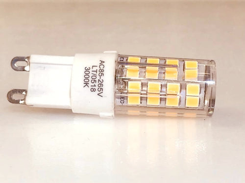 LED G9 Bulb 5W=60W 3000K 85-265V Input Pack of 10 Piece
