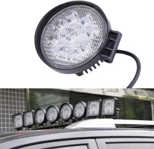 (Pack of 4 )M0160: 4 inch Round LED Light Off Road Application Work Light 27W 6000K IP67  Input 10-30VDC