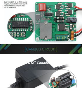 (M0423-H7-6K Full Kit With Ballast )M.T.C Canada HID KIT 12V Canbus H7 Super Bright 35W 300% More Brighter Metal Base 6000K Cool White With Premium Canbus Pm86 Ballast And 2 H7 Bulb