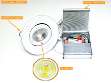 M0554 /6K: (Pack of 12 Piece 4 inch Gimbal Movable, 6000K) LED 4 inch slim panel light Round Gimbal Style Dimmable, 9W ,CETL Certified,Suitable for WET Locations, IC Rated,Easy