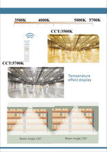 M0495 : M.T.C Canada ® Smart High Bay Linear 160W 20,800lm CCT Change With Remote 3500K to 5700K Dimmable CUL Certified Input Voltage 100-277VAC