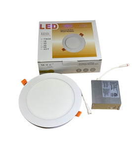 M0551 : LED 7 inch Slim Panel Light Pot Light Dim, 15W 3CCT( 3K-4K-5K ) Change Colour With Button ) Suitable for Wet Locations ,IC Rated Pack of 10 Pcs