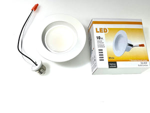 ( Pack of 12 Piece ) M0555: 5CCT LED 4 inch Retrofit kit With E26 Holder 120V 10W Dimmable 750lm Colour change  With Button CUL Certified