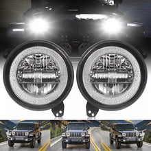 M0565:9 Inch Round Led Headlight with White Halo High Low Beam Day Time Running Light DOT Approved  ( 1 Pair )