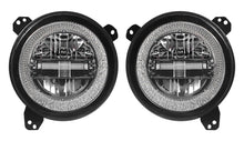 M0565:9 Inch Round Led Headlight with White Halo High Low Beam Day Time Running Light DOT Approved  ( 1 Pair )