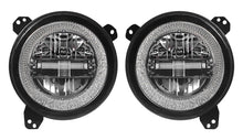 M0565:9 Inch Round Led Headlight with White Halo High Low Beam Day Time Running Light DOT Approved  ( 1 Pair )