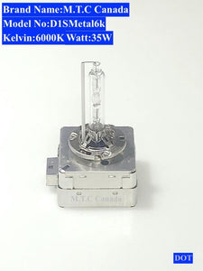 M0311: Pack of 2 Piece M.T.C Canada D1S Metal Base 35W DOT 6000K For Sale