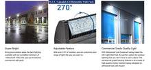 M0316 :M.T.C Canada LED Rotatable Wall Pack 40W RGB with Remote 5200lm Input Voltage :100-277V Black Housing, Outdoor/Indoor Ip65 for Sale Price $140.00 CAD