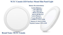 M0349 : (Pack of 2 Piece )LED Slim Panel 9 inch 18W Flush Mount Ceiling Light Fixture, Round Dimmable, CETL Certified