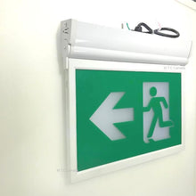 M0213 M.T.C Canada LED Running Man Exit Sign Modern Edge- Lit With Aluminum And PC Panel ,
