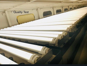 M0242: LED T8 8 Feet Tube Light R17D MODEL 36W 4320lm 6000K(Bright White) Frosted Cover CETL Certified No Need Ballast 100V-277V  Pack Of 10 PCS