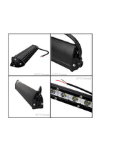 Pack 0f 2 M0218 : LED Light Bar,15 inch 36W Each 6000K Single Row LED Pack 0f 2
