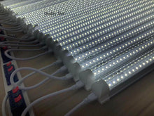 (Pack of 10 )M0254 :LED T8 4 Feet Integrated Tube Light Fixture Linkable 36W 4680lm(130lm/W) 6000K CETL Certified Double Row Can Be Link Together Up to 4 Piece