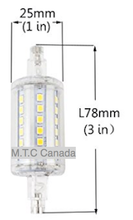 (Pack of 10 ) M0289 LED R7S Light,3 inch/78mm Led Tube,5W,6000K Dimmable Cool White,Pack of 10 Pcs