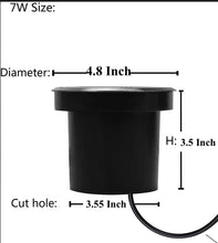 ( Pack of 5 Piece ) M0548 LED Buried Light/LED in Round Light Low Voltage 24VDC 7W 3000K Warm White IP67 Waterproof