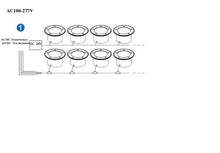 ( Pack of 5 Piece ) M0548 LED Buried Light/LED in Round Light Low Voltage 24VDC 7W 3000K Warm White IP67 Waterproof