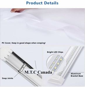 Pack of 10 M0151 /6K ( Independent Series ) :M.T.C Canada LED T8 4 Feet Purification Fixture /LED Shop Light Linear 40W 6000K 4400Lm Tube Light Fixture CETL